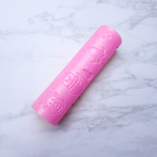 RODILLO NAVIDEÑOTEXTURIZADOR 3D