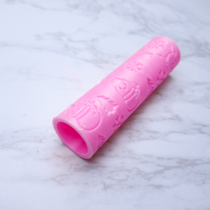 RODILLO NAVIDEÑOTEXTURIZADOR 3D