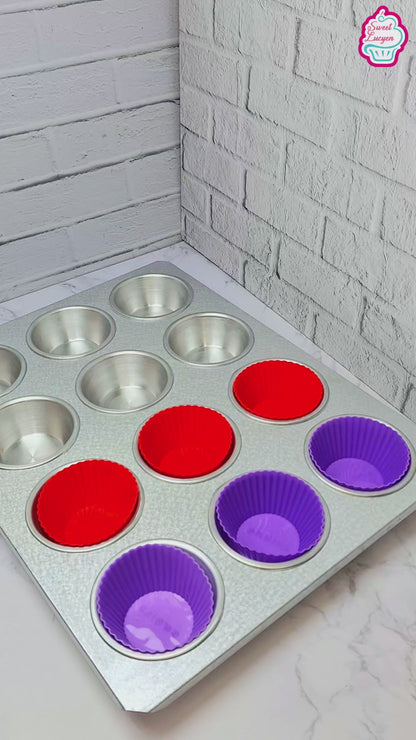 12-CAV PRESSED CUPCAKE PLATE