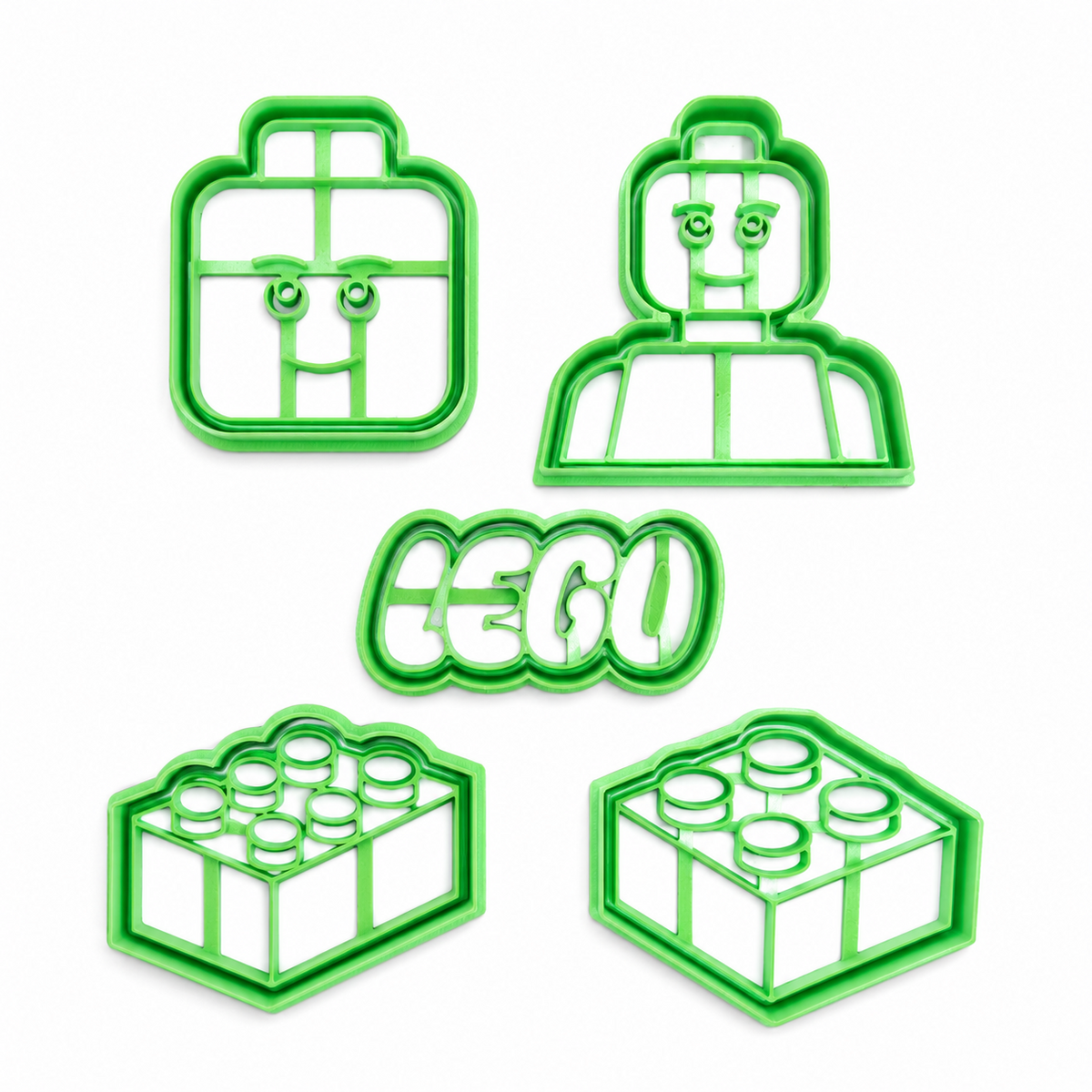 Set 5 Cortadores Legos 6-7 cm