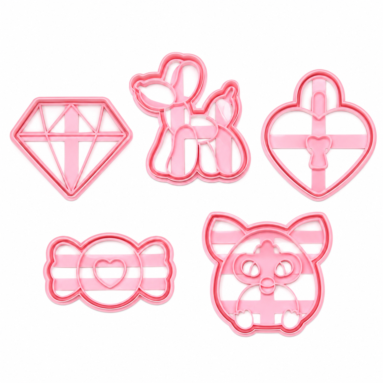 Set 5 Cortadores 5-7 cm Furby