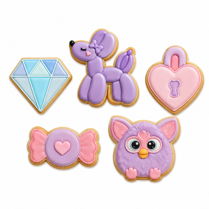 Set 5 Cortadores 5-7 cm Furby