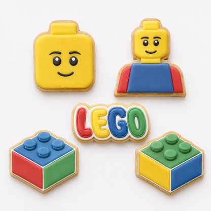 Set 5 Cortadores Legos 6-7 cm