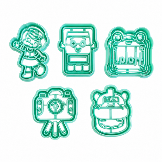 Set 5 Cortadores 5-7 cm Toy story