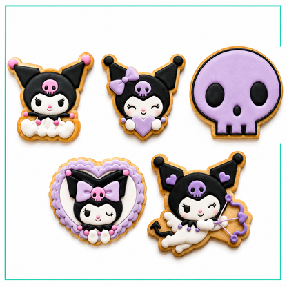 Set 5 Cortadores 5-7 cm Kuromi