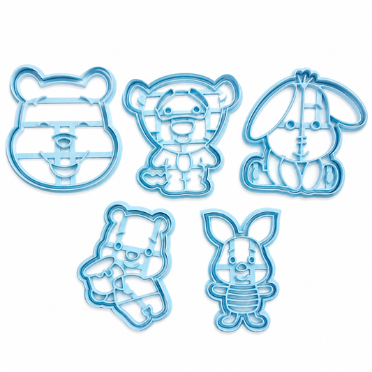 Set 5 Cortadores 5-7 cm Winnieh the Pooh