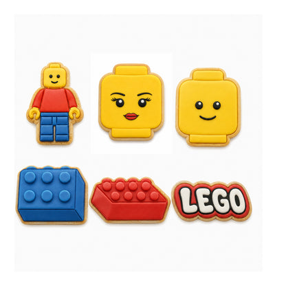 Set 6 Cortadores Legos 6-7 cm