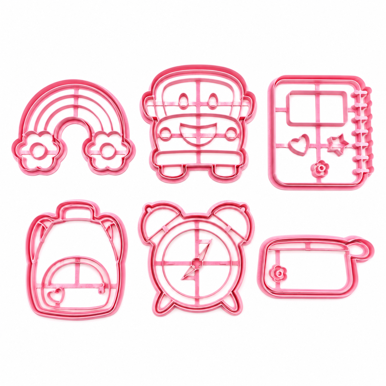 Set 6 Cortadores Escolar/Dia Maestro 6-7 cm