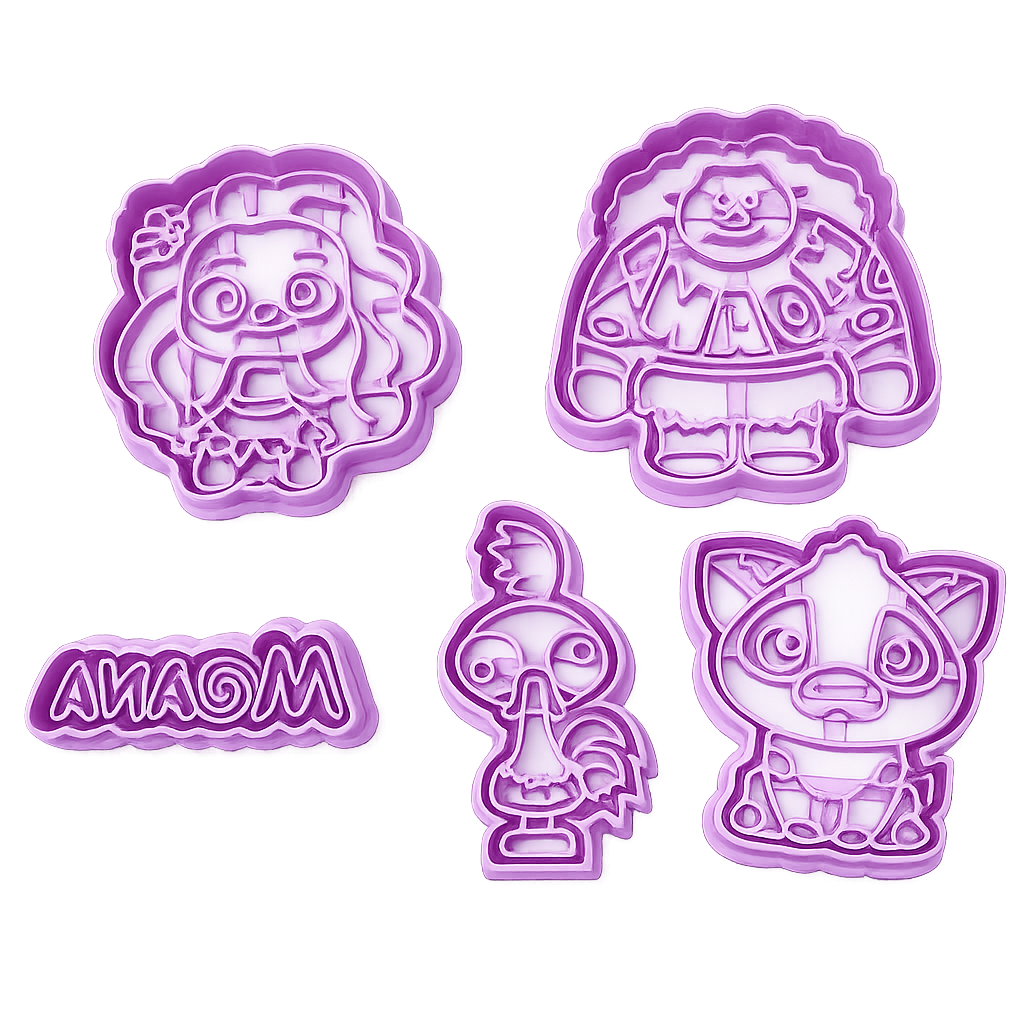 Set 5 Cortadores 5-7 cm Moana
