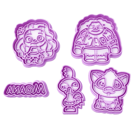 Set 5 Cortadores 5-7 cm Moana
