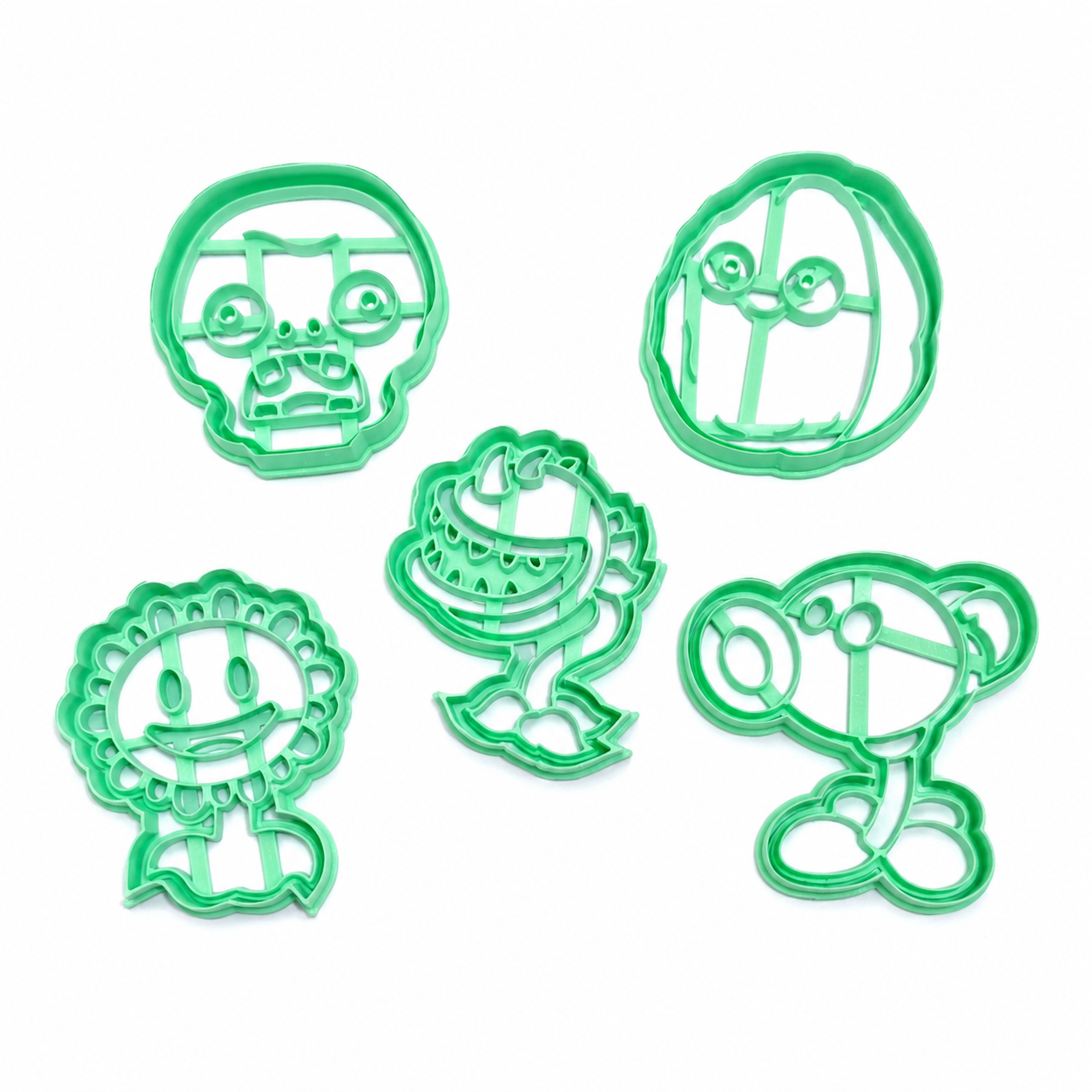 Set 5 Cortadores 5-7 cm Planta vs Zombies