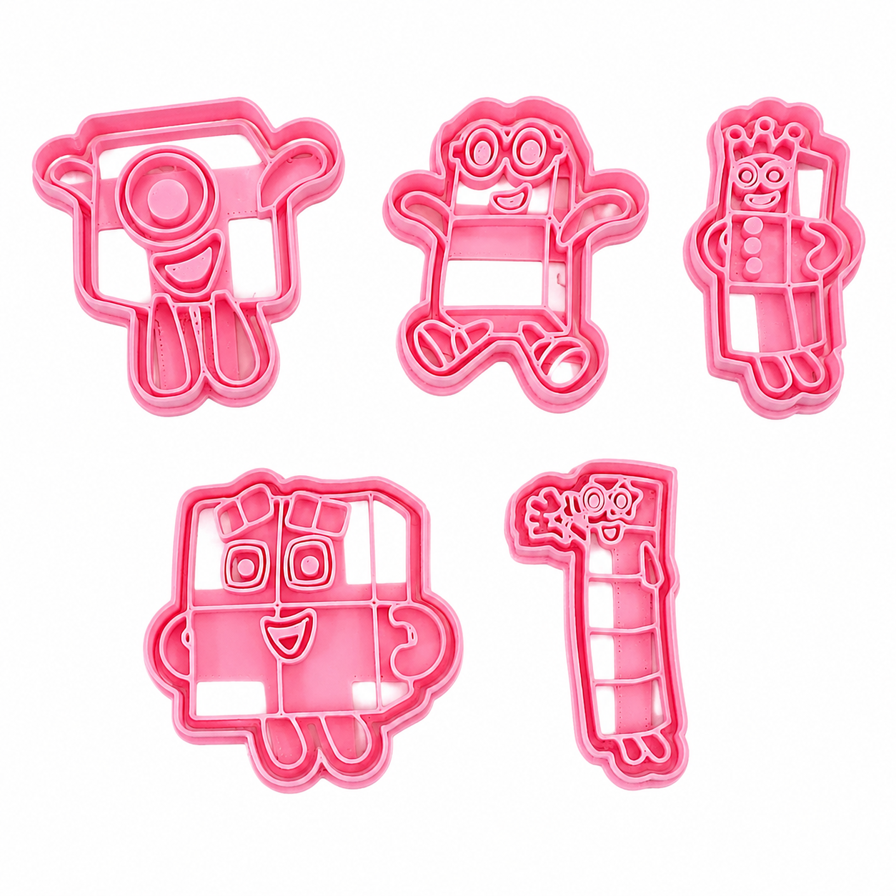 Set 5 Cortadores 5-7 cm The Number Block