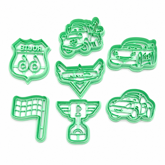 Set 7 cortadores Cupcake Cars