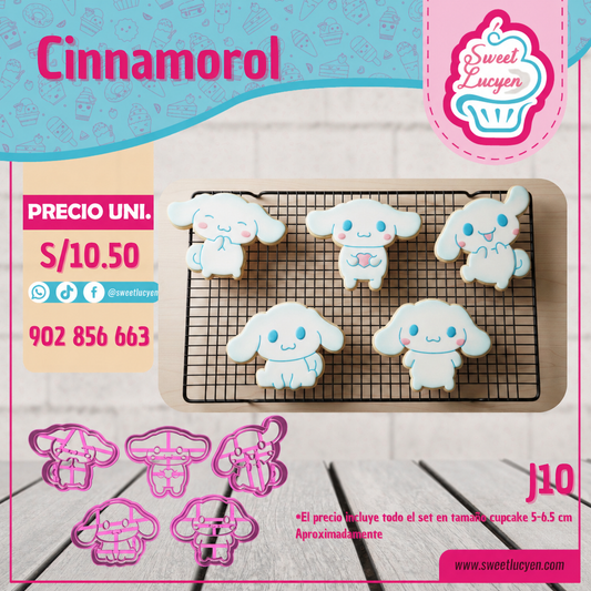 Set 5 cortadores Cupcake CINNAMOROL