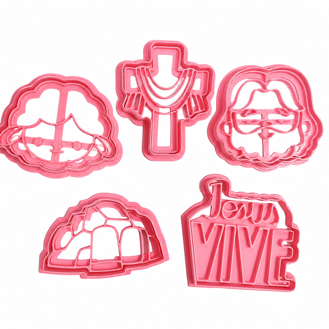 Set 5 Cortadores 5-7 cm Pascuas