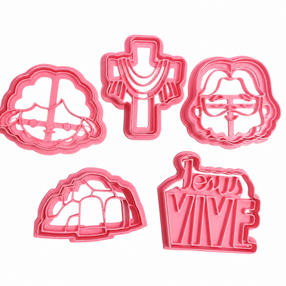 Set 5 Cortadores 5-7 cm Pascuas