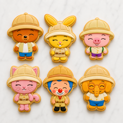 Set 6 cortadores Plim Plim Safari