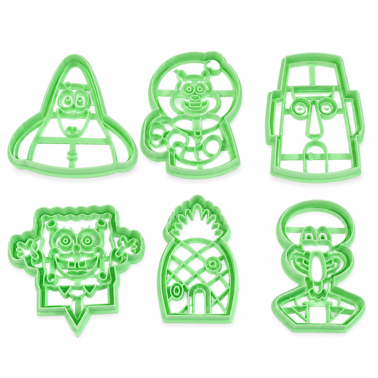 Set 5 Cortadores 5-7 cm Bob Esponja